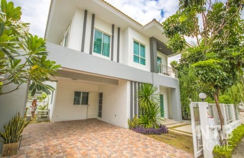 (ขายแล้ว) แลนซีโอ คริป รัตนาธิเบศร์ – สถานีท่าอิฐ แปลงมุมหน้าสวน ตกแต่งแล้ว