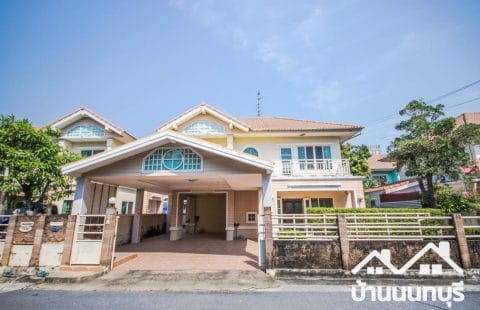 (ขายแล้ว) บ้านเดี่ยวธนกาญจน์ รัตนาธิเบศร์ ใกล้สถานีรถไฟฟ้า