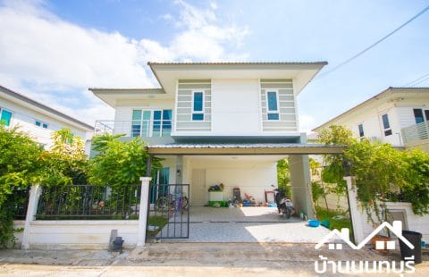 (ขายแล้ว) คุณาภัทร 6 บ้านกล้วย-ไทรน้อย หน้าบ้านไม่ชนใคร ต้นโครงการ