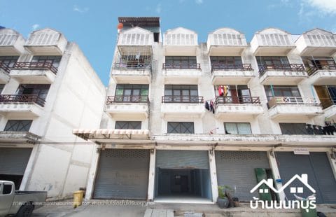 (ขายแล้ว) อาคารพาณิชย์ 5 ชั้น นครทองพาร์ควิว 3 บางบัวทอง ฝั่งตรงข้ามไม่ชนใคร ต่อเติมครัว