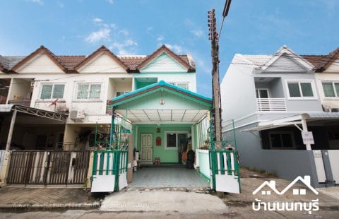 (ขายแล้ว) บ้านริมน้ำ ติวานนท์-เมืองทอง ต่อเติมครัว + โรงรถ พร้อมอยู่