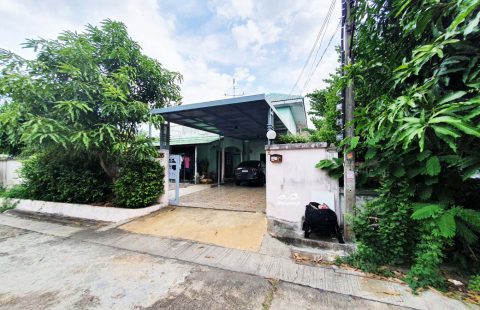 (ขายแล้ว)บ้านเดี่ยว บัวทองแลนด์ บางบัวทอง ต่อเติมโรงรถ มีเนื้อที่ด้านข้าง