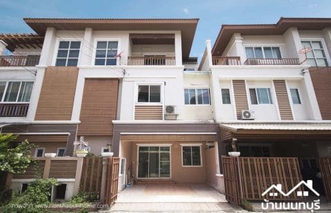 (ขายแล้ว) นนทรีซิตี้ พระราม 5 บิ้วอินทั้งหลัง ต่อเติมครัว