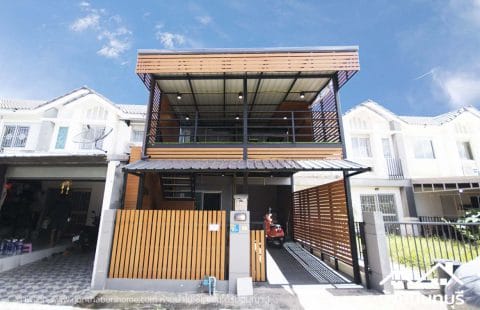 (ขายแล้ว) บ้านพฤกษา 76 ต่อเติมระเบียงเพิ่ม พร้อมอยู่