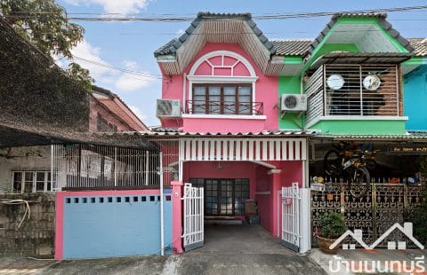 (ขายแล้ว) หมู่บ้านมนวดี ซอยวัดลาดปลาดุก บางบัวทอง แปลงมุม ต่อเติมครบ