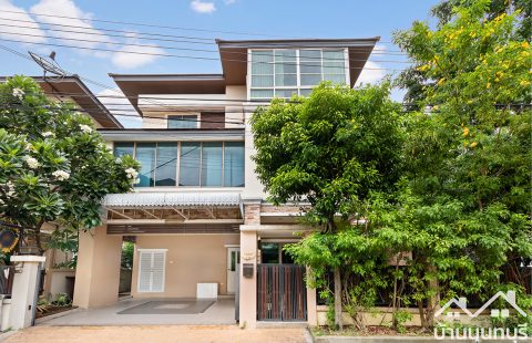 (ขายแล้ว) บ้านเดี่ยว 3 ชั้น หมู่บ้านนนทรี รีเจ้นท์ ราชพฤกษ์ แปลงมุม ติดถนนราชพฤกษ์