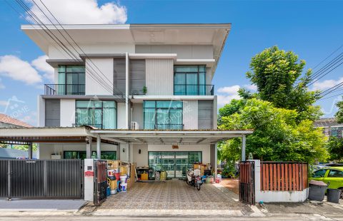 (ขายแล้ว) ทาวน์โฮม 3 ชั้น พฤกษา​วิลล์​ ​63/2 พระราม 5 – วงศ์สว่าง (ซอยวัดสังฆทาน) แปลงมุม ต่อเติมครบ