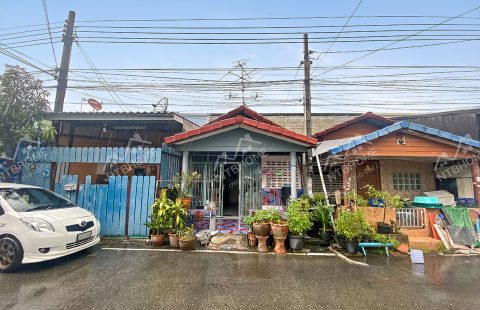 (ขายแล้ว) ทาวน์เฮ้าส์ชั้นเดียว พิมลราช 3 บางบัวทอง (บ้านกล้วย-ไทรน้อย) ถนนเมนโครงการ ต่อเติมครบ