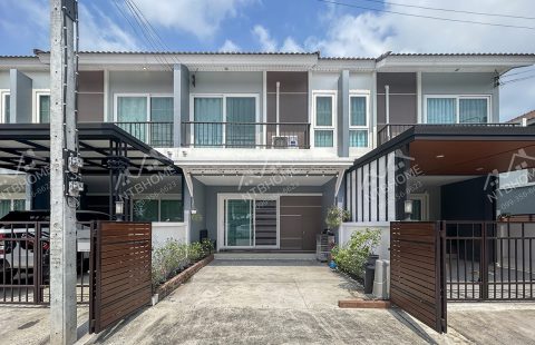 (ขายแล้ว) ศุภาลัย พรีโม่ กาญจนาภิเษก-ชัยพฤกษ์ (บ้านกล้วย-ไทรน้อย) พร้อมอยู่ ถนนเมนโครงการ