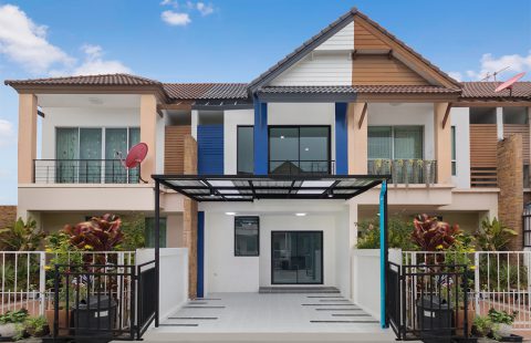 (ขายแล้ว) ทาวน์โฮม 2 ชั้นตกแต่งใหม่ ไพร์มเพลส ซ.จันทร์ทองเอี่ยม บางบัวทอง 24 ตร.ว. หลังบ้านไม่ชนใคร