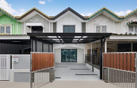 (ขายแล้ว) ทาวน์เฮ้าส์แต่งใหม่ พฤกษา 30/1 บ้านกล้วย-ไทรน้อย ต่อเติมครบพร้อมอยู่