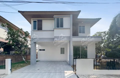 หมู่บ้านฮาบิเทีย บางใหญ่ (ซอยคลองถนน) แปลงมุม สภาพดีพร้อมอยู่ ทำเลดี ใกล้รถไฟฟ้า