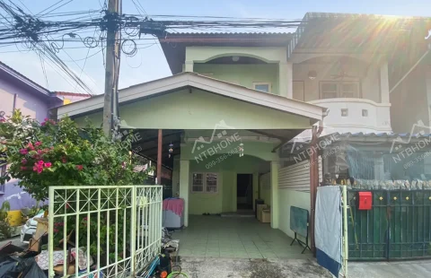 ขายพร้อมผู้เช่า เปี่ยมสุข 1 ปากเกร็ด (วัดกู้) แปลงมุม ต่อเติมครบ ใกล้ห้าแยกปากเกร็ด