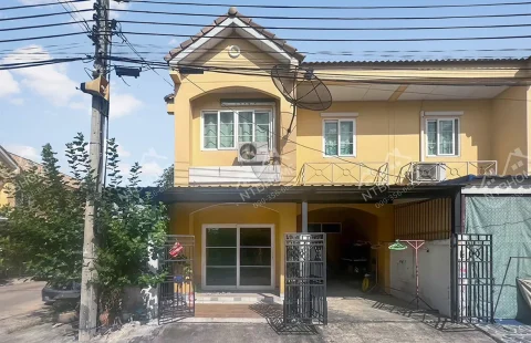 หมู่บ้านบัวทองธานีพาร์ควิลล์ 14 บางบัวทอง (ซอยจันทร์ทองเอี่ยม) ต้นโครงการ แปลงมุม ต่อเติมครบ สภาพดีพร้อมอยู่