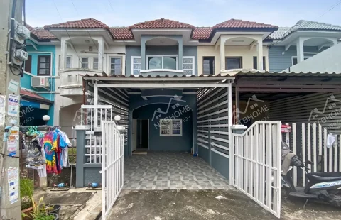 หมู่บ้านเอเชียโฮมทาวน์ 2 ไทรน้อย ถนนเมนโครงการ แต่งใหม่ ต่อเติมครบพร้อมอยู่