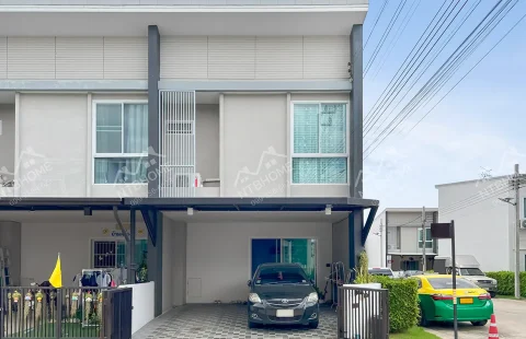 บ้านธงสิริ 3 บ้านกล้วย-ไทรน้อย แปลงมุม ต่อเติมครบพร้อมอยู่