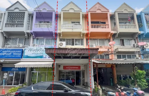 อาคารพาณิชย์ 4 ชั้น ดวงแก้ว ปากเกร็ด – ติวานนท์ ถนนเมน ต่อเติมครบ ทำเลดี ติดถนนใหญ่