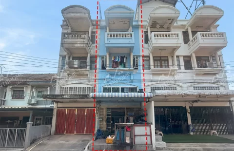 อาคารพาณิชย์ 3 ชั้นครึ่ง ซอยวัดศรีประวัติ เข้าซอยไม่ลึก ทำเลดีใกล้ทางด่วนศรีรัช