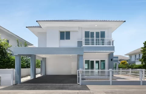 บ้านเดี่ยว 2 ชั้น รีโนเวทใหม่ คุณาลัยพราว บ้านกล้วย-ไทรน้อย แปลงมุมพร้อมห้องรับรอง