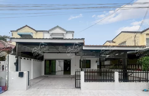 หมู่บ้านฟ้าใหม่ ปากเกร็ด ต่อเติมครบพร้อมอยู่ ใกล้โรบินสันไลฟ์สไตล์ ราชพฤกษ์