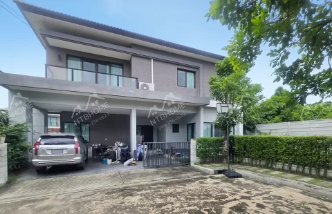 เซนโทร ราชพฤกษ์-สวนผัก 1 แปลงมุม หน้าบ้านไม่ชนใคร ตรงข้ามเป็นสวนหย่อม ทำเลดี ใกล้รถไฟฟ้า