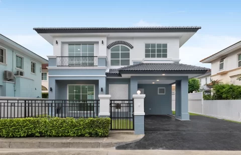 บ้านเดี่ยว 2 ชั้น รีโนเวทใหม่ มัณฑนา ราชพฤกษ์ ติดถนนใหญ่ ใกล้รถไฟฟ้า