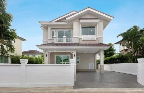 บ้านเดี่ยว 2 ชั้น รีโนเวทใหม่ หมู่บ้านชัยพฤกษ์ บางบัวทอง โซนต้นโครงการใกล้สวนสาธารณะ