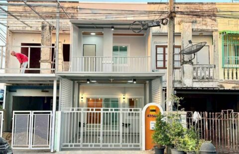 หมู่บ้านร่มเงาไม้ วัดลาดปลาดุก ทำเลดีถนนเมนก่อนถึงสวนสาธารณะ